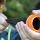 Illustration for article titled A Collapsible Rubber Cone Lets This Tiny Slingshot Hide In Your Pocket